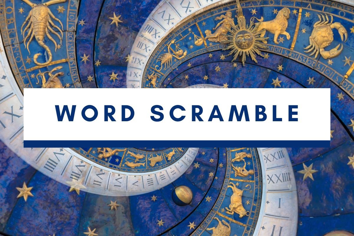 Zodiac Symbols – Unscramble Letters Game