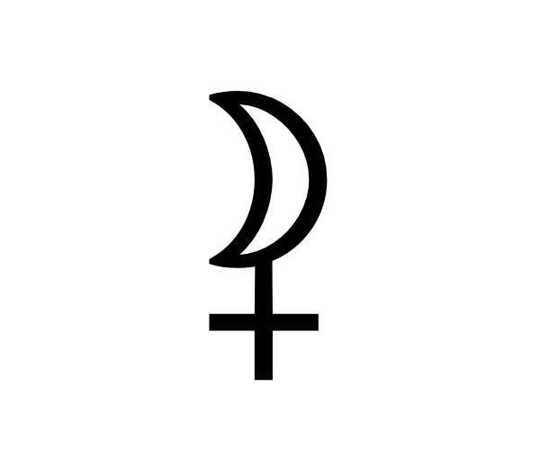 Selena (White Lilith) Astrology Symbols