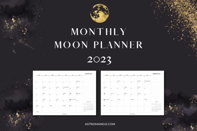 Free Monthly Moon Planner 2023