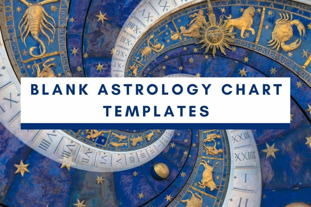 Blank astrology chart templates