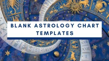 Blank astrology chart templates